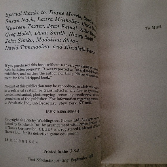 The Screaming Skeleton Clue #10 by Dona Smith; A. E. Parker 1995 Vtg 1st Ed PB - Picture 4 of 8